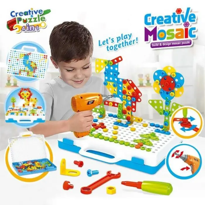 Puzzle Mosaïque Créative 3D avec Vis 3ans+ - Maroc