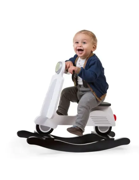 Scooter Vespa A Bascule ChildHome Blanc - ChildHome Maroc