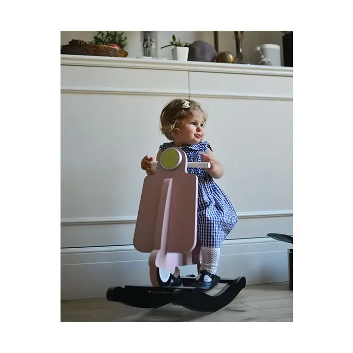 Scooter Vespa A Bascule ChildHome Rose - ChildHome Maroc