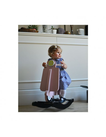 Scooter Vespa A Bascule ChildHome Rose - ChildHome Maroc