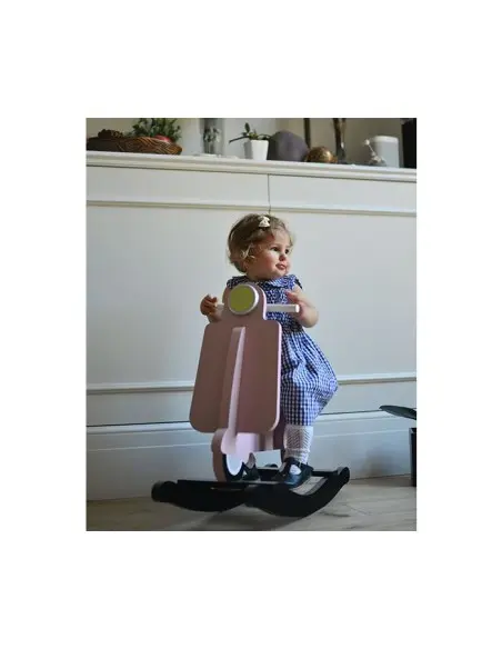 Scooter Vespa A Bascule ChildHome Rose - ChildHome Maroc