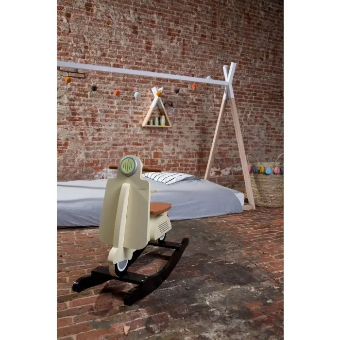 Scooter Vespa A Bascule ChildHome Beige - ChildHome Maroc