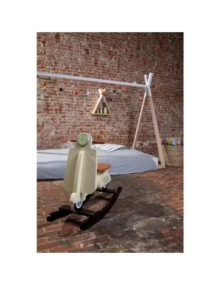 Scooter Vespa A Bascule ChildHome Beige - ChildHome Maroc