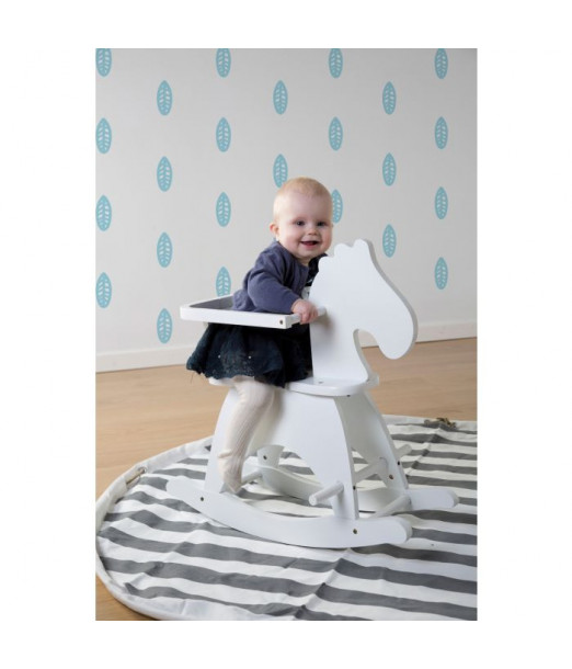 Cheval A Bascule + Barre Blanc ChildHome - ChildHome Maroc 2