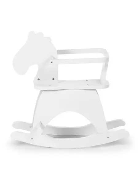 Cheval A Bascule + Barre Blanc ChildHome - ChildHome Maroc