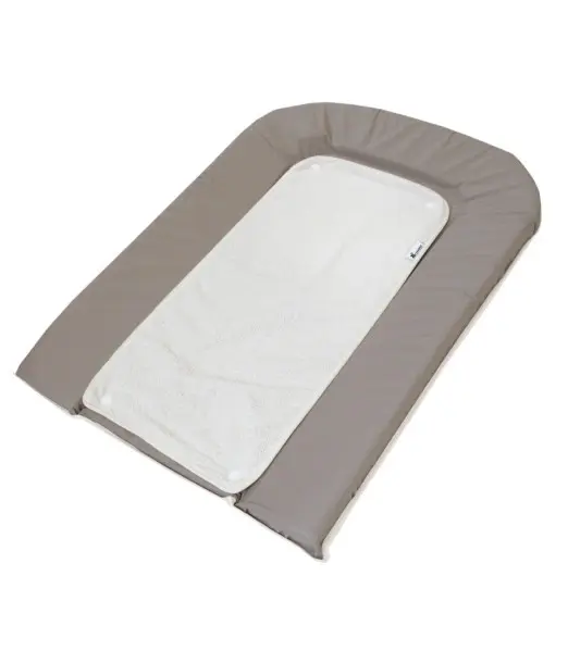 Matelas à langer PVC Gris avec éponge pressionnée + 1 éponge
