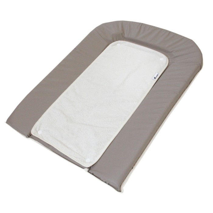 Matelas à langer PVC Gris avec éponge pressionnée + 1 éponge