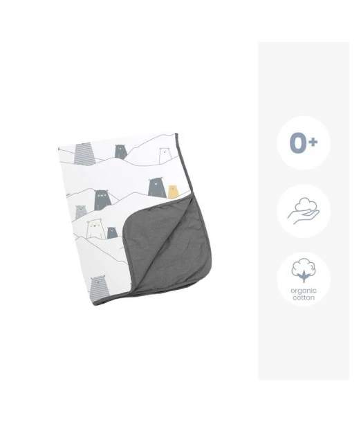 Doomoo Dream blanket 75x100cm Bear Grey 2