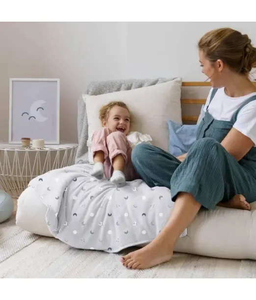 Couverture Doomoo Dream 75x100cm Blue Grey Moon - Doomoo Maroc 2