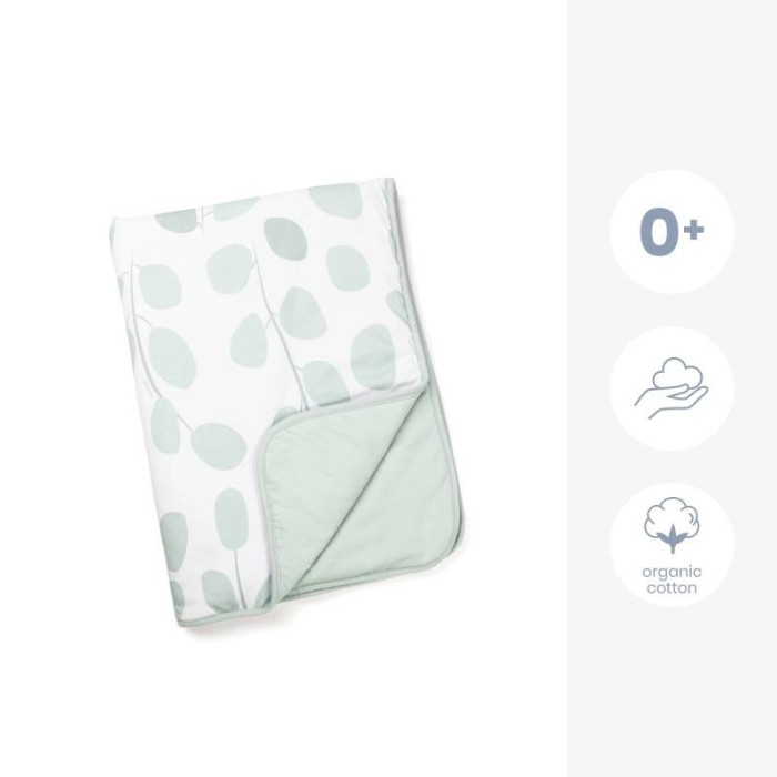 Couverture Doomoo Dream 75x100cm Leaves Aqua Green - Doomoo