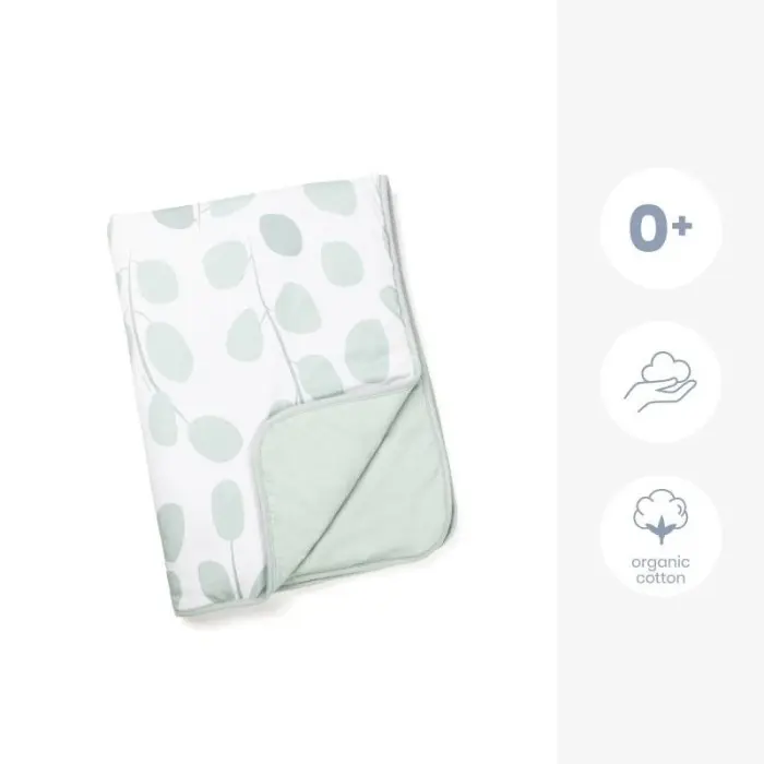 Couverture Doomoo Dream 75x100cm Leaves Aqua Green - Doomoo