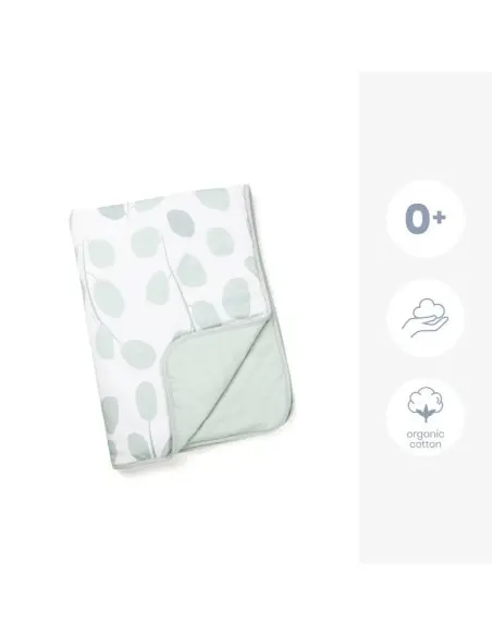Couverture Doomoo Dream 75x100cm Leaves Aqua Green - Doomoo