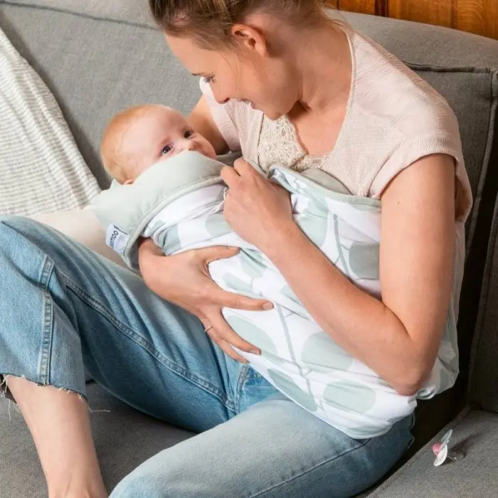 Couverture Doomoo Dream 75x100cm Leaves Aqua Green - Doomoo