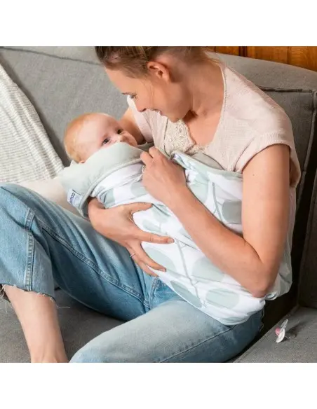 Couverture Doomoo Dream 75x100cm Leaves Aqua Green - Doomoo