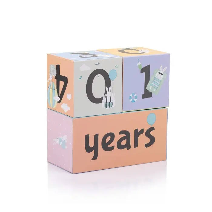 Cubes âge souvenirs Grossesse, Naissance et Anniversaire - 