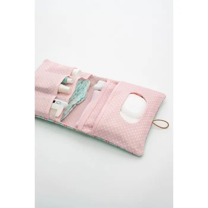 Organisateur des Essentiels pour Bébé Flamant Rose - Maroc