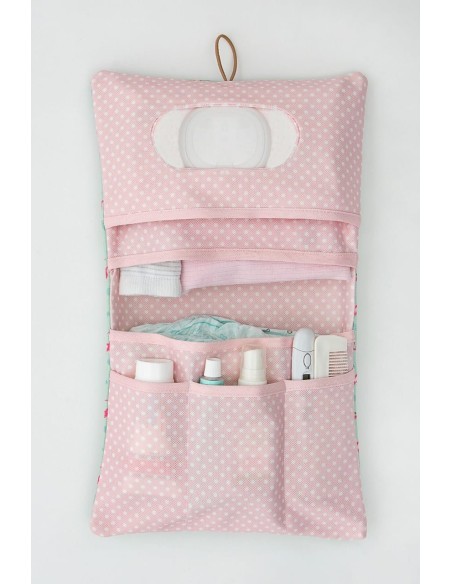 Organisateur des Essentiels pour Bébé Flamant Rose - Maroc