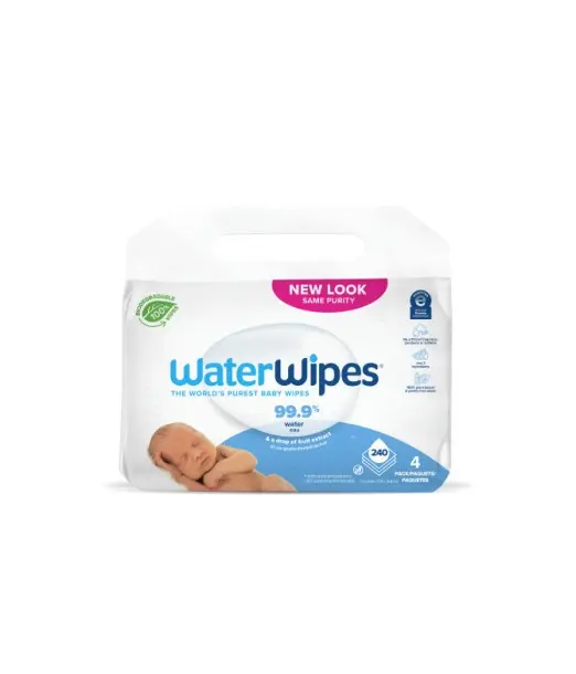 WaterWipes Lingettes Value Pack - 4 paquets Lingettes -