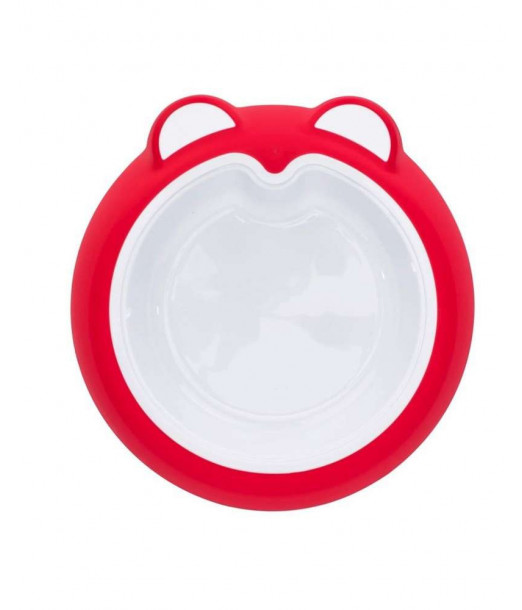 Assiette Antidérapante Pour Bébé Rose Intense Badabulle Univers