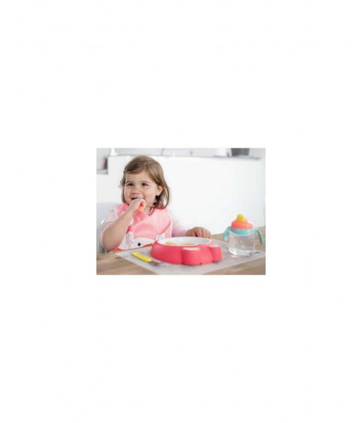 Assiette Antidérapante Pour Bébé Rose Intense Badabulle Univers 2