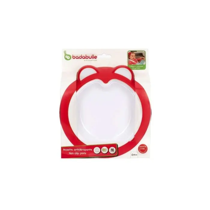 Assiette Antidérapante Pour Bébé Rose Intense Badabulle Univers