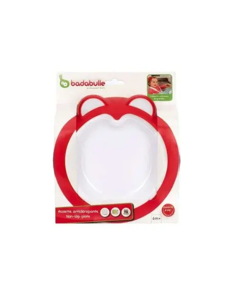 Assiette Antidérapante Pour Bébé Rose Intense Badabulle Univers