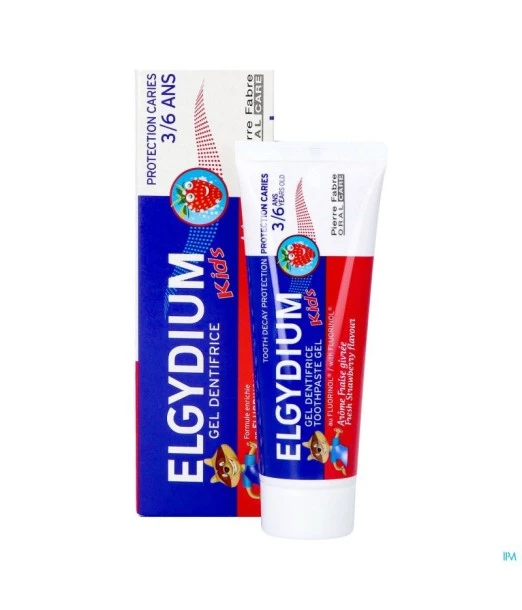 Elgydium Kids toothpaste from 3 to 6 years, Frosted Strawberry flavour