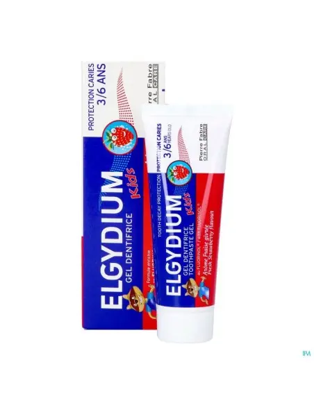Elgydium Kids toothpaste from 3 to 6 years, Frosted Strawberry flavour