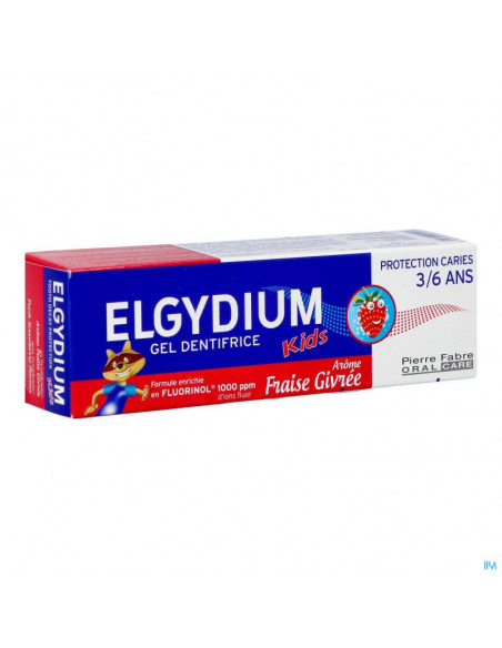 Dentifrice Elgydium Kids 3-6 ans Goût Fraise Dentifrice - 
