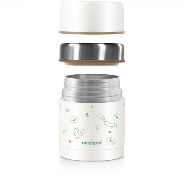 Thermos Miniland Pour Aliments Solides Chip Vaisselle bébé -