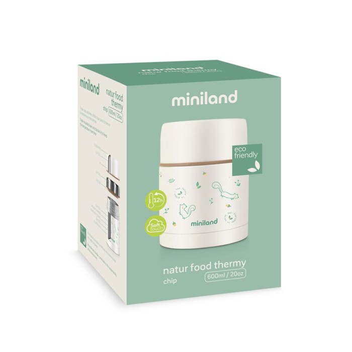 Thermos Miniland Pour Aliments Solides Chip Vaisselle bébé -
