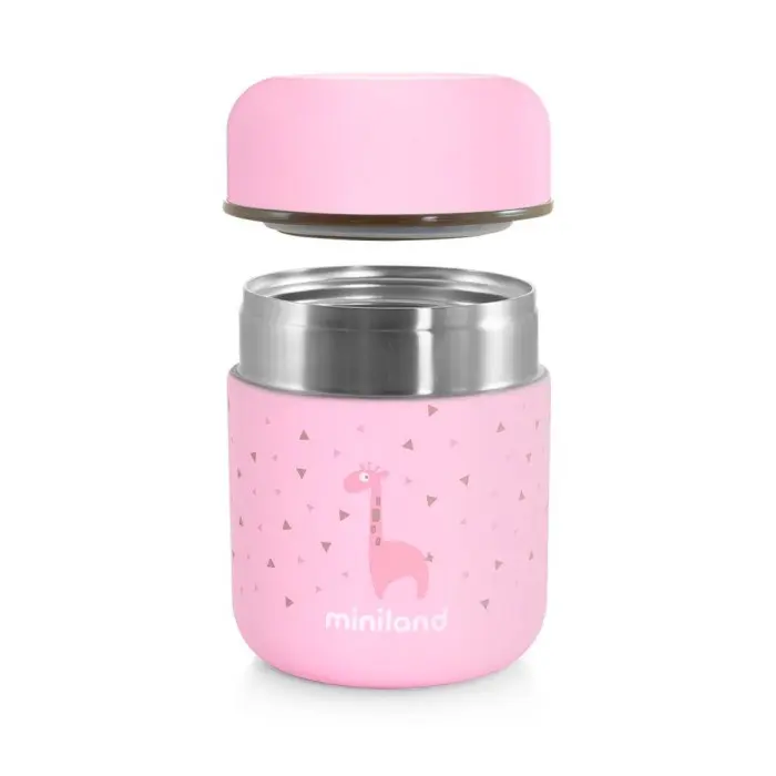 Thermos Miniland Pour Aliments Solides Mini Rose Vaisselle bébé