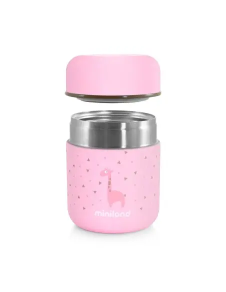 Thermos Miniland Pour Aliments Solides Mini Rose Vaisselle bébé