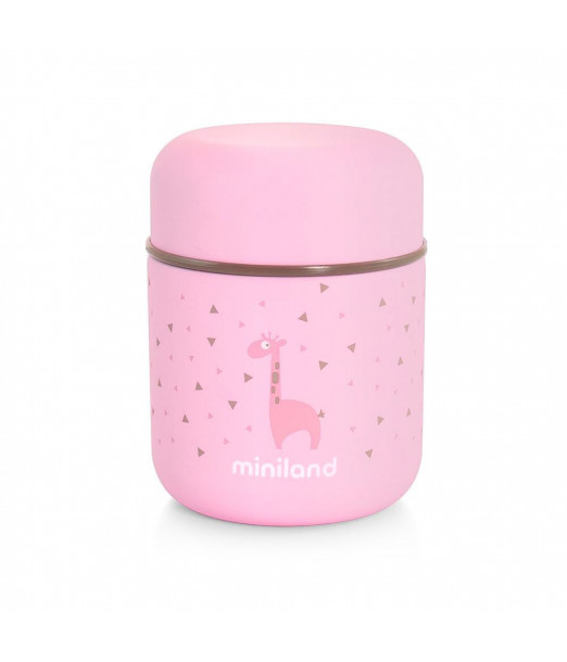 Thermos Miniland Pour Aliments Solides Mini Rose Vaisselle bébé
