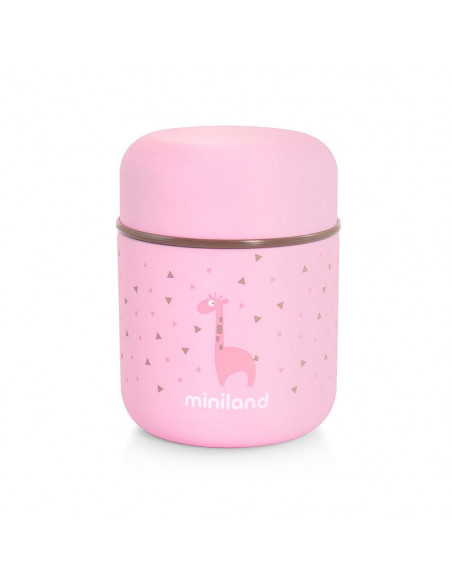 Thermos Miniland Pour Aliments Solides Mini Rose Vaisselle bébé
