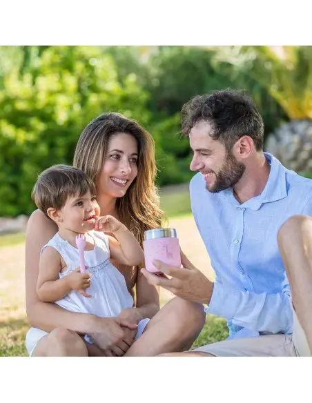 Thermos Miniland Pour Aliments Solides Mini Rose Vaisselle bébé