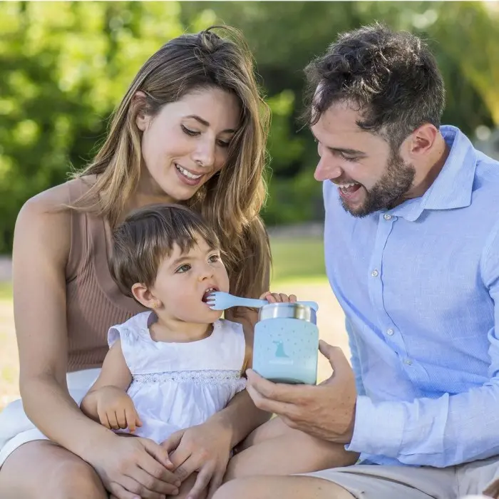 Thermos Miniland Pour Aliments Solides Mini Azure Vaisselle