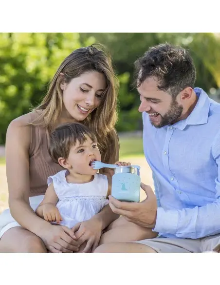 Thermos Miniland Pour Aliments Solides Mini Azure Vaisselle