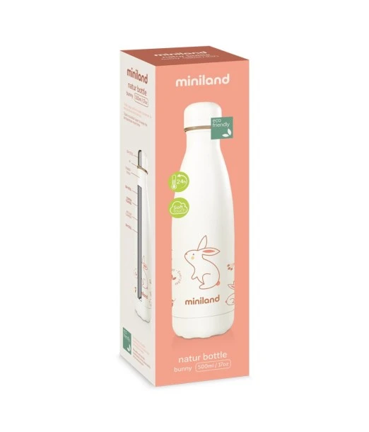 Miniland Natural Bunny insulated bottle 500 ml 2