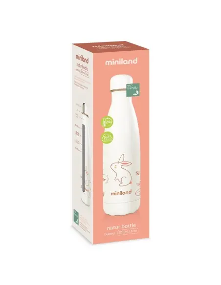 Miniland Natural Bunny insulated bottle 500 ml — photo 2
