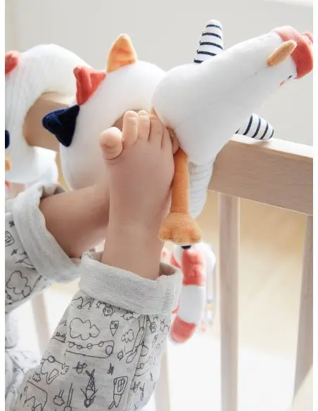 Spirale d'activités LEON SUR LE PONTON - multicolore Peluches 