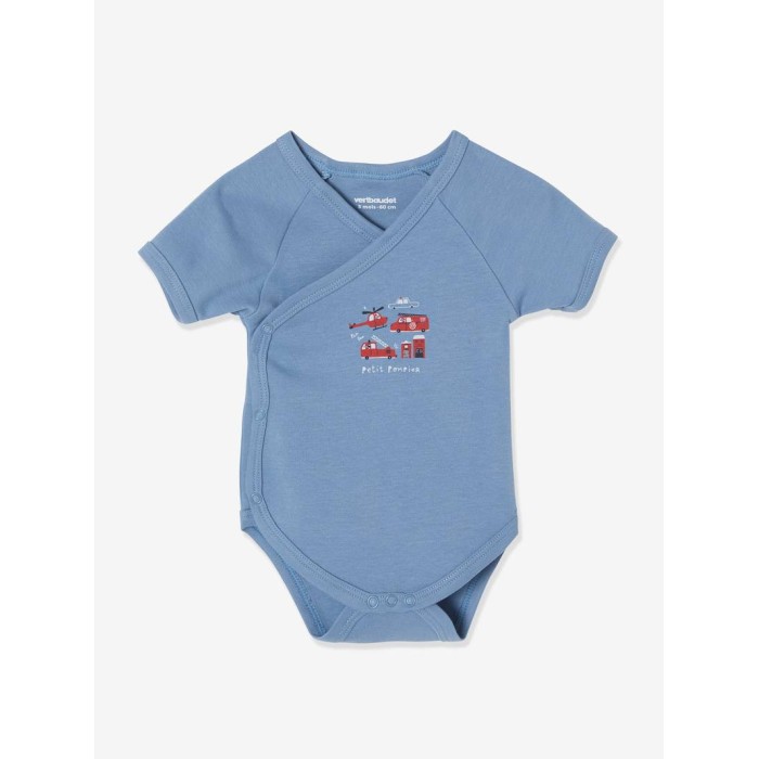 Lot de 3 bodies manches courtes 1mois 100% Coton Body - Maroc