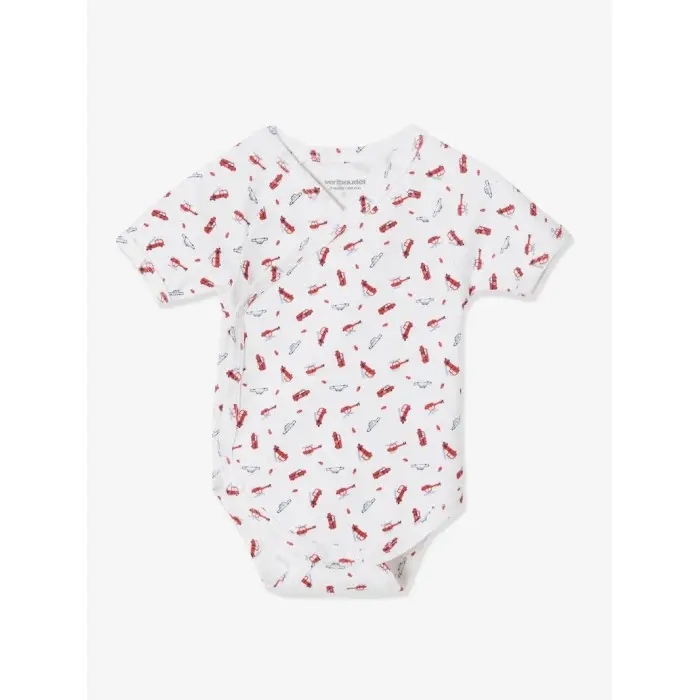 Lot de 3 bodies manches courtes 1mois 100% Coton Body - Maroc