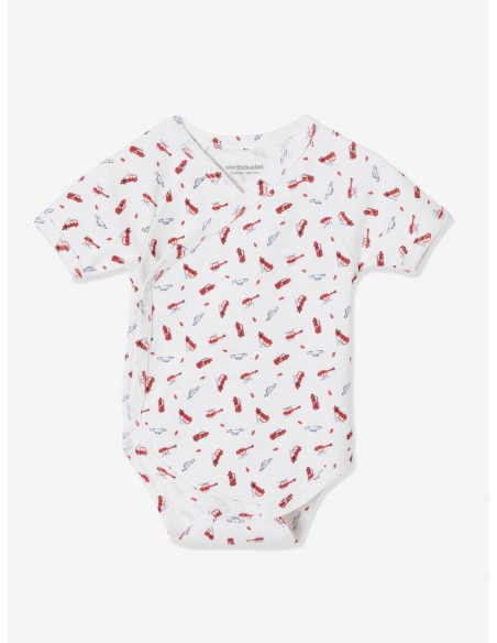 Lot de 3 bodies manches courtes 1mois 100% Coton Body - Maroc