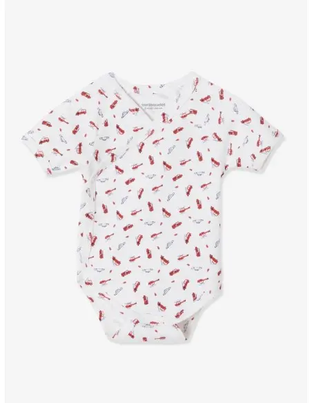 Lot de 3 bodies manches courtes 1mois 100% Coton Body - Maroc