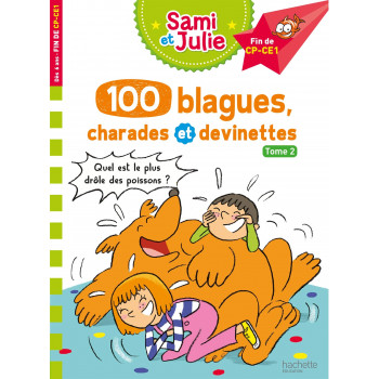 Livre éducatif Sami et Julie (6ans+) 100 blagues, charades et