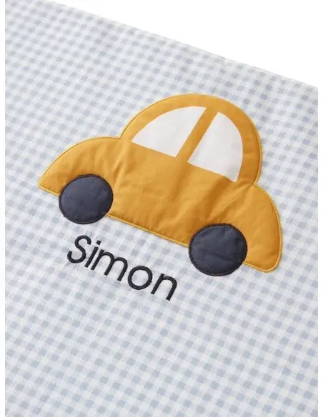 Tapis photo bébé personnalisable en gaze de coton EN VOITURE