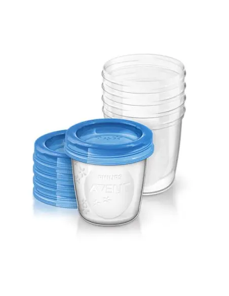 Pots de conservation Avent réutilisables pour lait maternel x10