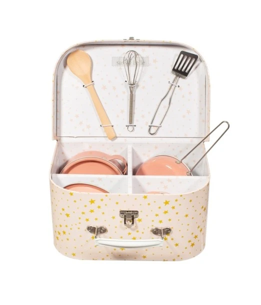Vintage rainbow toy kitchen set