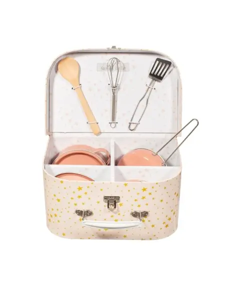 Vintage rainbow toy kitchen set